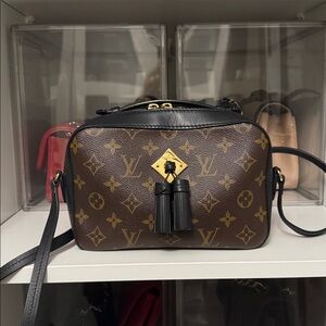 Louis Vuitton Saintonge Noir Monogram Brown and Black Crossbody Bag